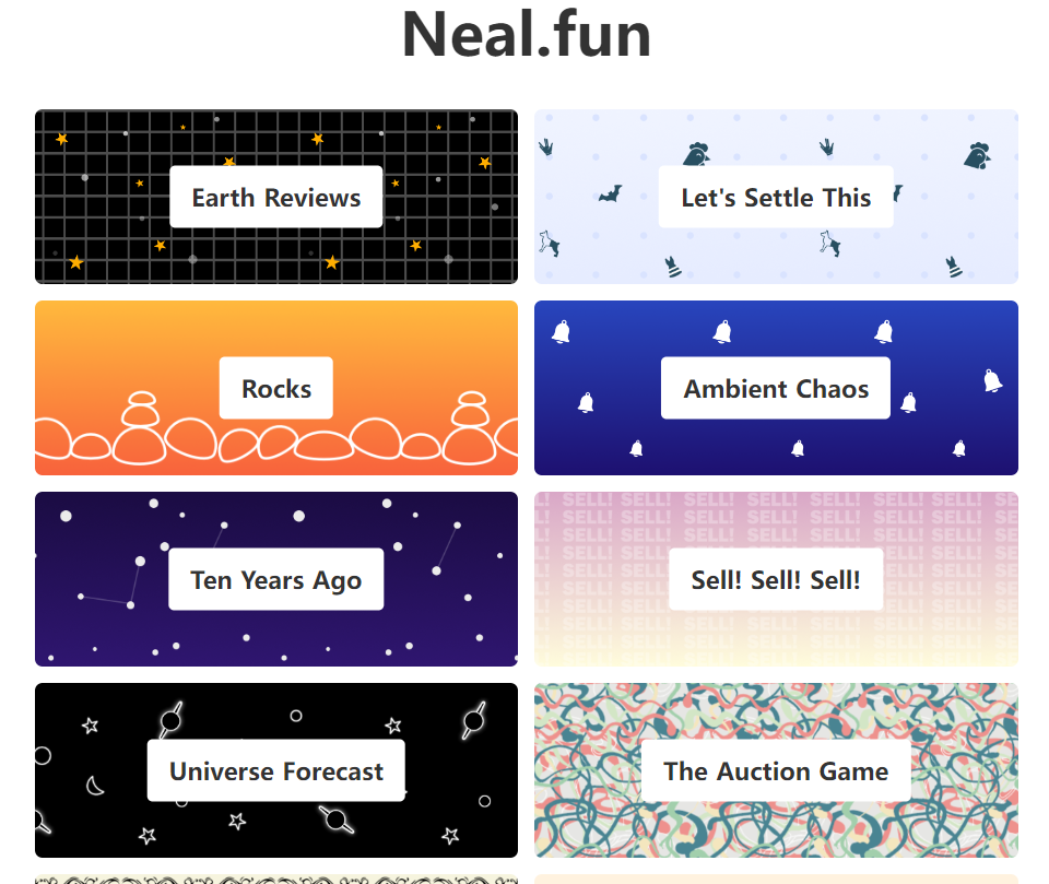 网页小游戏合集neal.fun
